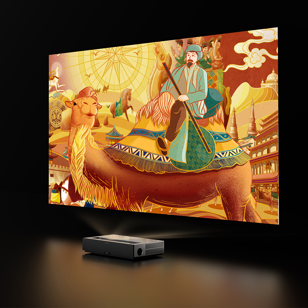 Fengmi проектор 4k, домашний кинотеатр, трехлучевой лазерный Rgb проектор для кинотеатра