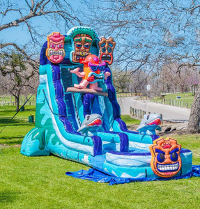 Tobogán Inflable con Tobogán Gigante de Agua, Tobogán Inflable Seco, Toboganes de Agua Inflables para Niños y Adultos - Product Image 2