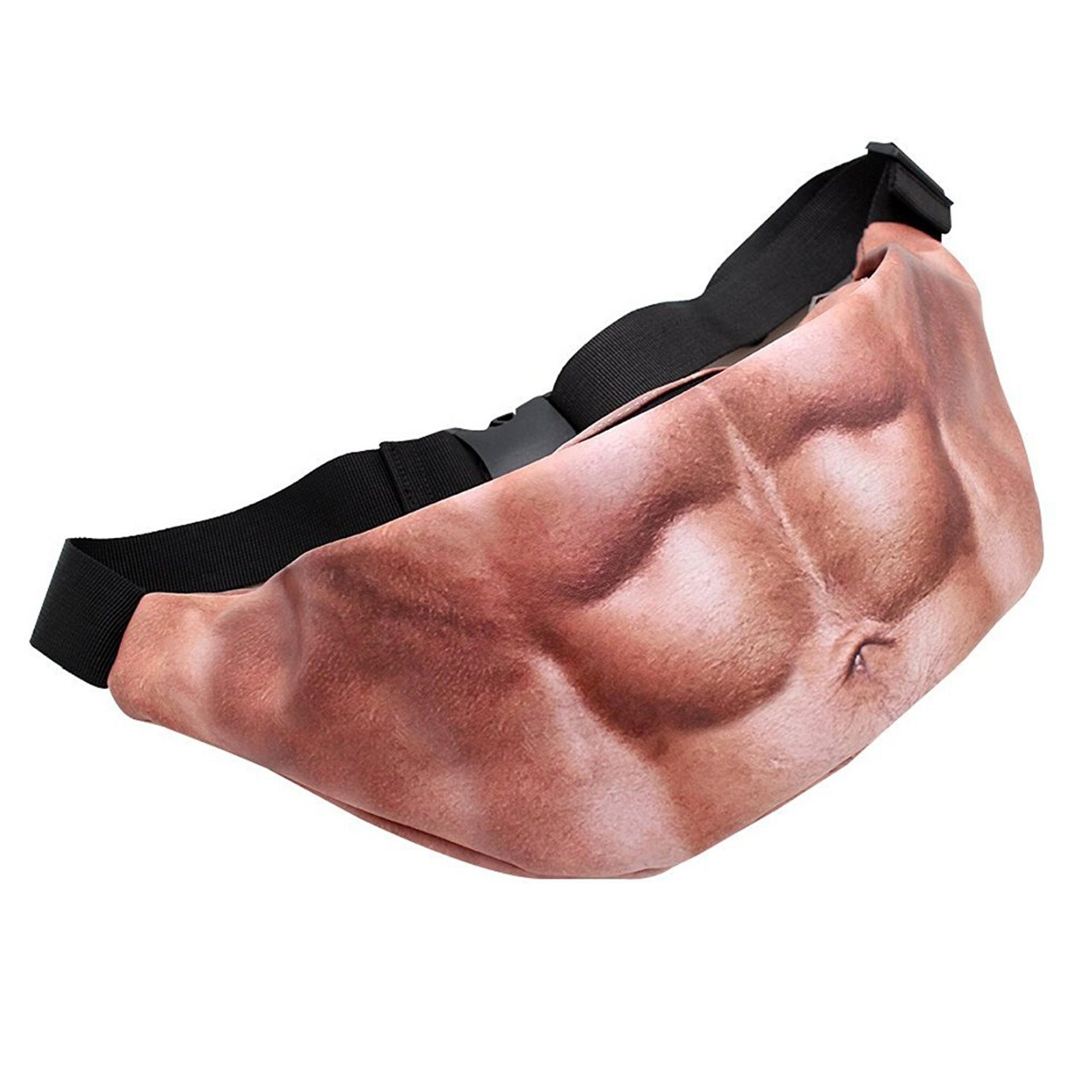 Hairy Belly Fanny Pack Dad Bag with Simulated Beer Gut