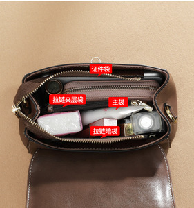 Sac à main de marque, design classique matelassé, sac à main en cuir pour femme, cuir de vachette, cuir véritable, haute qualité - Product Image 4