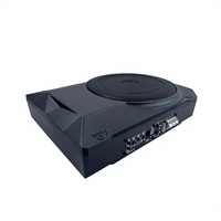 Subwoofer de voiture amplifié 10 pouces 230W, amplificateur de basses fin sous siège, système audio universel 4 Ohm 12V