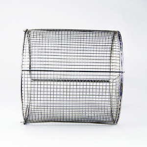 <span class=keywords><strong>Cesta</strong></span> de Almacenamiento de Malla Personalizada para Esterilización de Herramientas Hospitalarias, de Alambre, Forma Circular con Asa, Fácil de Limpiar - Product Image 1
