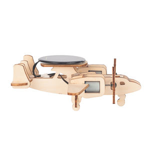 Individuelles Mini-Puzzle zum Zusammenbauen und Dekorieren DIY Kinderspielzeug Flugzeugmodell Solar-Bildungsset - Product Image 3