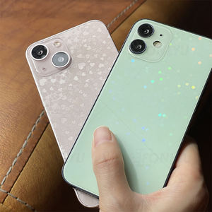 FONLYU Usine Fourniture Paillettes Laser 4D Laser Transparent Retour <span class=keywords><strong>Film</strong></span> Motif Retour Autocollant Films pour Mobile Skins Support Choisir - Product Image 2