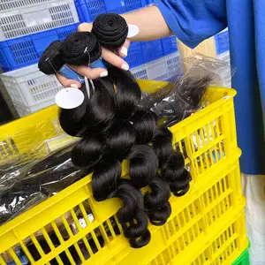 Wholesale Free Sample Original Virgin Brazilian Hair Bundle Raw Mink Hair Bundle 100% Human Hair for black women