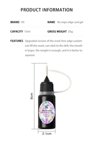 <span class=keywords><strong>HS</strong></span> 10ml Gel Sellador de Bordes Sin Limpieza, Relleno de Huecos, Pegamento para Pedrería, Fuerte Adhesión, Sin HEMA, <span class=keywords><strong>No</strong></span> Tóxico, UV LED, Botella para Salón de Uñas DIY - Product Image 6
