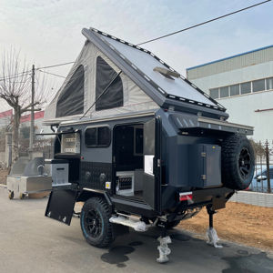 Fuera de la carretera Pop Top caravanas con ducha y aseo híbrido carretera <span class=keywords><strong>Caravana</strong></span> de la familia estándar australiano Offroad remolque Camper - Product Image 1