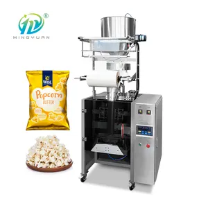 1lg machine d'emballage multifonctionnelle à trois côtés pour le déchargement automatique du pop-corn et la machine d'emballage de granulés