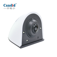 Système de moniteur de caméra à vue surround grand angle à 180 degrés à double objectif avec résolution 4K pour la vue à vol d'oiseau RV