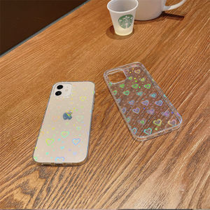 <span class=keywords><strong>2022</strong></span>เคสโทรศัพท์เลเซอร์โฮโลแกรมหัวใจใสแวววาว,เคสโทรศัพท์สำหรับ iPhone 11 12 13 Pro Max X XS XR 7 8 Plus - Product Image 6