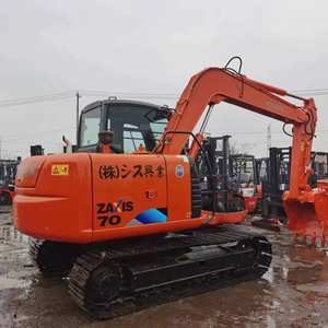 Presque neuf, excavatrice sur chenilles Hitachi Zx70 d'occasion d'origine japonaise, excavatrice Hitachi Zx70 ZX60U d'occasion en de faibles heures de travail - Product Image 5