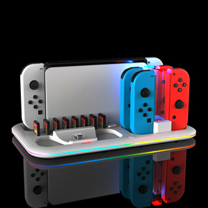 RGB chiếu sáng chuyển đổi sạc Dock - Dual joycon/Pro điều khiển sạc với hơn bảo vệ điện áp - Product Image 4