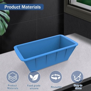 Moules à glaçons en silicone extra-larges, faciles à démouler, 8 lb et 4 lb, avec couvercle, pour baignoire à glace, bains à domicile - Product Image 5