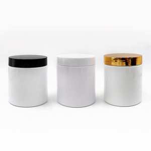 Frascos de Plástico Transparentes Negros y Blancos de Alta Calidad con Tapas Doradas de Rosca, Personalizables para Crema Facial, Impresión por Serigrafía - Product Image 3