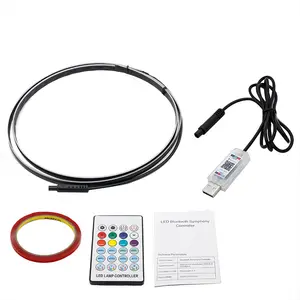 New Car Fiber Optic Cool Light RGB Atmosphere Hidden Phantom APP Acrylic Voice Controlled Music Ambient Light