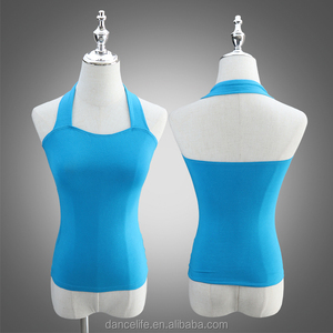 Débardeurs en coton et élasthanne pour femmes, hauts de sport, crop top, <span class=keywords><strong>tenue</strong></span> de gymnastique, <span class=keywords><strong>tenue</strong></span> de danse, <span class=keywords><strong>tenue</strong></span> d'entraînement - Product Image 1