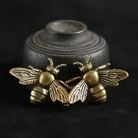 Bijou Abeille en Laiton Imprimé en 3D Personnalisé, Accessoire de Bureau en Acier Inoxydable SLM avec CNC pour Services de Micro-usinage