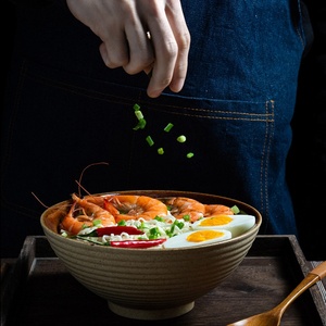 YUBIN Ensemble de bols à <span class=keywords><strong>ramen</strong></span> et soupes en céramique, design zen japonais et asiatique, grand format, écologique, lavable, émaillé au four, pour la maison - Product Image 3