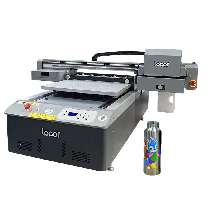 Fábrica da china a1 uv impressora chapada, jato de tinta vidro digital led 6090 cerâmica titular impressora máquina com dispositivo rotativo