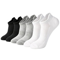 Chaussettes de sport basses pour hommes en coton tricoté respirant avec talon renforcé, fines et légères pour l'été