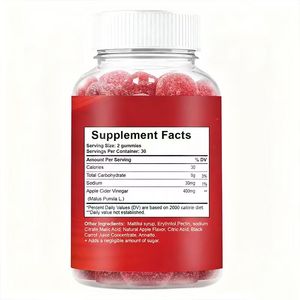 Kẹo dẻo giấm táo chay OEM (có chứa mẹ giấm) hữu cơ, đạt chuẩn Halal, không lọc, thanh lọc cơ thể, hỗ trợ tiêu hóa, tăng năng lượng, 60 viên - Product Image 2