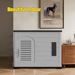 מלונה חיצונית חזקה וידידותית לסביבה לכלבים גדולים, בית כלבים עמיד ועמיד בפני שחיקה - Product Image 3