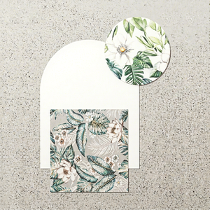 Carreaux muraux en porcelaine décoratifs 600x1200mm, motif floral tropical, style européen, finition satinée, isolation thermique pour usage intérieur, hall - Product Image 2
