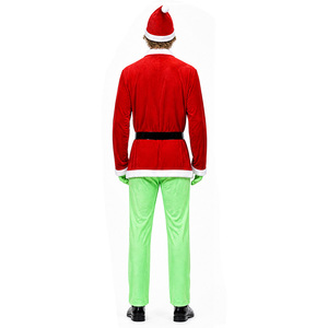 <span class=keywords><strong>Disfraz</strong></span> de <span class=keywords><strong>Grinch</strong></span> Navideño, <span class=keywords><strong>Disfraz</strong></span> de Papá Noel <span class=keywords><strong>para</strong></span> Adultos, Monstruo de Pelo Verde, Ropa de Cosplay con Cinturón y Sombrero, Disfraces <span class=keywords><strong>para</strong></span> Escenario - Product Image 2