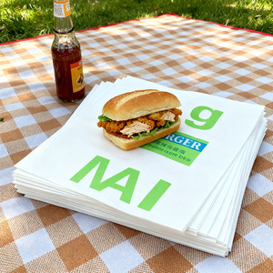 Hamburger Paper Wax Paper Food Grade Custom Logo Greaseproof Sandwich Paper Baking Kitchen <strong>Chicken</strong> <strong>Roll</strong> - Product Image 5