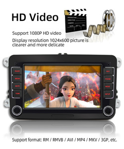 BQCC 7 "2 Din sans fil CarPlay voiture stéréo moniteur Wifi Android GPS Navigation pour <span class=keywords><strong>Volkswagen</strong></span>/VW/Polo/Passat /SEAT/Toledo/Golf - Product Image 2