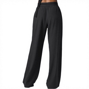 <span class=keywords><strong>Pantaloni</strong></span> Casual da Donna Vintage Traspiranti <span class=keywords><strong>con</strong></span> Cerniera e <span class=keywords><strong>Cintura</strong></span> a Vita Alta Rosa Primaverili - Product Image 4