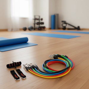 ชุดยางยืดออกกำลังกาย PCD Latex Resistance Bands 11 ชิ้น พร้อมที่ยึดประตู ที่จับ และสายรัดข้อเท้า สำหรับผู้ใหญ่ ฝึกกายภาพ ฟิตเนส และออกกำลังกาย - Product Image 2