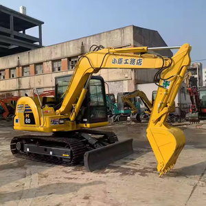 Excavatrice de marque japonaise Excavatrice d'occasion Komatsu PC60 6 tonnes Mini pelleteuse d'occasion Komatsu Pc60 Digger à vendre - Product Image 1