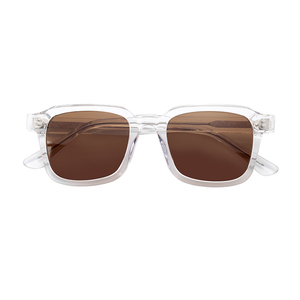 Gafas De Sol polarizadas De estilo Retro para hombre y mujer, lentes De Sol transparentes De acetato, De marca De diseñador, con UV400 - Product Image 1