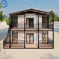 WinFair Chine Maison de conteneur extensible moderne de plage pliante Maisons préfabriquées Maisons préfabriquées à deux étages Cebu Philippines