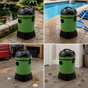 Nuevo Sistema de Limpieza de Piscinas Comercial Eléctrico con Aspiradora de Tambor, Función Húmedo/Seco, Filtro HEPA, Capacidad de 30L - Product Image 3