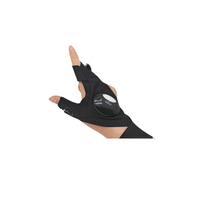 Gants avec lampe torche LED, mains libres, portables, lumières pour les doigts avec interrupteur pour la pêche, le camping, les travaux de réparation nocturnes