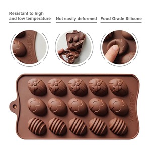 Silicone World DIY 3D <b>Easter</b> Chocolate <b>Egg</b> Silicone Mold Nonstick Baking Candy Cake Decorating Kitchen Gadget - Product Image 6