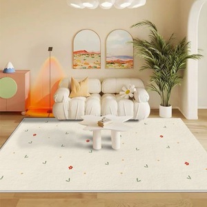 Tappeto in Cashmere Filato a Pois Ondulati Color Crema, Isolante Acustico, Spesso, per Soggiorno, Camera da Letto, Comodino, Uso Domestico, Vendita all'Ingrosso - Product Image 3