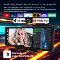 Nouveauté Écran tactile 11,4 pouces avec caméra arrière Navigation GPS pour voiture WIFI sans fil Carplay & Android Auto