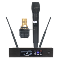 Systèmes Sans Fil Professionnels UHF QLXD4 BETA58A BETA87A KSM9 avec Microphones à Main Karaoké en Métal