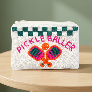 Porte-monnaie brodé à la main avec perles, pochette zippée, mini sac à monnaie pour femmes et filles - Product Image 3