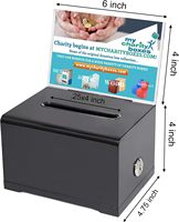 Hochwertige Acryl-ähnliche Spenden- und Vorschlagsbox mit Schloss - Sichere und Zuverlässige Ziehungsbox - Ideal für Visitenkarten