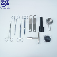 Ensemble d'instruments post-mortem avancés pour la pathologie médicale, kit de dissection d'autopsie avec couteau cérébral et cisailles à côtes, réutilisable