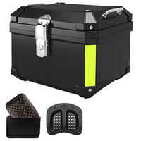 Boîte de livraison de nourriture en fibre de verre colorée personnalisée, grande capacité, pour moto, porte-pizza, BOÎTE DE LIVRAISON : Boîte supérieure pour livraison