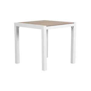 Ensemble de mobilier de <span class=keywords><strong>jardin</strong></span> AJUNION en <span class=keywords><strong>plastique</strong></span> et bois, structure en aluminium, mobilier d'extérieur, table à manger carrée et 4 fauteuils - Product Image 6