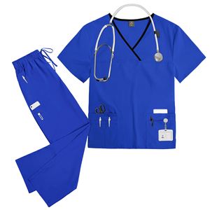 Women <b>Scrubs</b> <b>Sets</b> Frosted Medical Uniform <b>Set</b> Hospital Doctor Pet Shop Surgical Workwear Hospital Uniforms Custom logo - Product Image 3