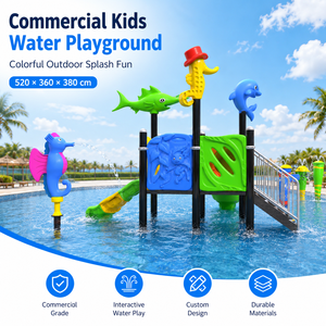 Équipement de terrain de jeu aquatique pour enfants, directement de l'usine, <span class=keywords><strong>parc</strong></span> aquatique extérieur, toboggan à jets d'eau pour usage commercial - Product Image 1