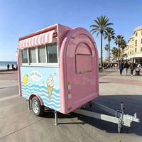 Remorque alimentaire mobile personnalisable avec cuisine complète pour BBQ en plein air, maïs, glaces, hot-dogs et snacks