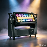 Barre de lumière LED mobile STSLITE-500W RGBW CW, étanche IP65, 14+21 segments, lumière stroboscopique et wash contrôlable pour événements et concerts en extérieur